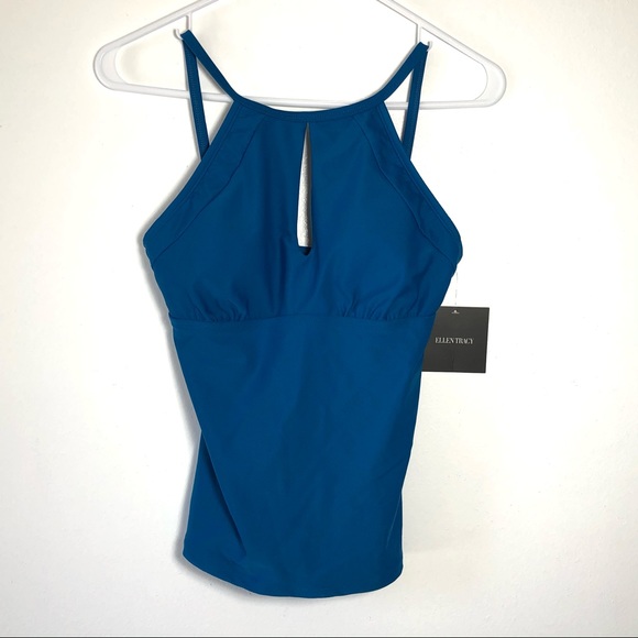 Ellen Tracy Other - ⭐️ NWT Ellen Tracy Indie Swim Tankini Top Size 6